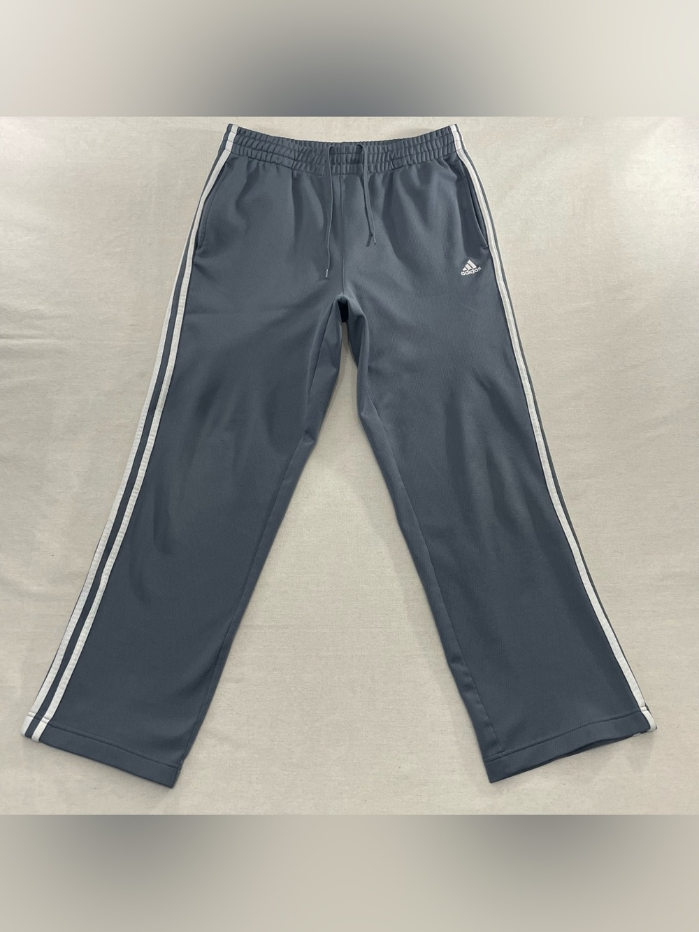 Adidas 2009 Pants Mens M Three Stripe Track Athletic Wide Leg Baggy 204853